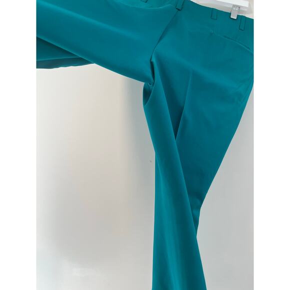 Oxxford Clothes Teal Men's Dress Pants Flat Front Bespoke Size 36 Short - Picture 13 of 14